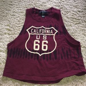 Cali crop top tank top